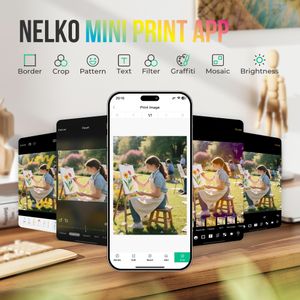 Nelko Mini Photo Printer – Portable Instant Printer, Purple