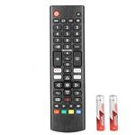 AKB76040302 AKB76037601 Remote Control Compatible with LG TVs 32LM577BPUA 43UP7000PUA 43UM6950DUB 49UM7300PUA 50UP75006LF Replacement Controller with Netflix PrimeVideo Buttons with Batteries