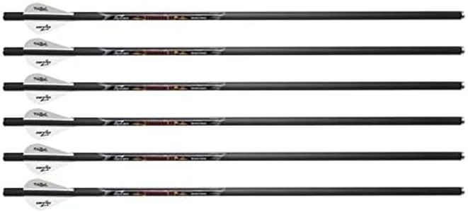 Excalibur Diablo 18" Carbon Arrows with Rhino Nocks Designed for all Matrix Series Crossbows - 6 Pack, Single