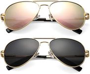 Small Aviator Polarized Sunglasses 