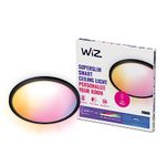 WiZ Smart LED Superslim Ceiling Light Colour 2600lm (Black)