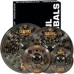 Meinl Cymbals Classics Custom Dark Crash and Effects Pack / 4-pc Box Set for Drums, 10/12/16/18-inch, Made in Germany (CCD1068+12)