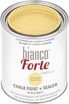 Bianco Forte - Pompeii Yellow - (1L) All-in-One Chalk Paint & Sealer: Most Durable Furniture, Cabinet, Wall & Door Paint – Fast Drying, Interior/Exterior, Matte Finish, Easy Application