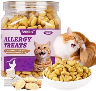 Wellix 13.5oz Cat Treats for Allergy Relief - Support Seasonal Allergies Immune System - Health Cat Treats for Indoor Cats Training Biscuits - Chicken Flavor Crunchy Kitten Snacks
