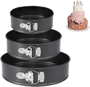 Springform Pan (4"/7"/9") Set,Nonstick Leakproof Round Cake Pan Bakeware Non-stick Cheesecake Pan 3 Pack
