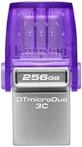 Kingston DataTraveler 256 GB USB 3.2 MicroDuo 3C Flash Drive