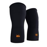 TYNOR Knee Cap Air, Black & Orange, Medium, Pack of 2