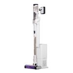 Shark Detect Pro Cordless Vacuum Cleaner with 2L Auto-Empty System, Ultra-Lightweight & Flexible Anti Hair Wrap Vacuum with Pet & Duster-Crevice Tools, 60 Mins Run-Time, Dock, White/Brass IW3611UKT