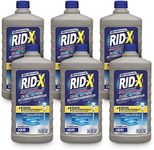 RID-X Professional Septic Tank Treatment Enzymes, 18 Month Supply Liquid, (6 Bottles x 3 Month Supply), 144oz