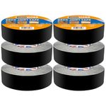 ADHES Deck Joist Tape, 1-5/8" x 50', 6 Rolls Weather Resistance & Waterproof Joist Tape for Decking, Deck Flashing Tape, Butyl Joist Tape, Ideal for Wood Decks Beams Roof, Outdoor Construction Use