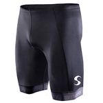 Synergy Men's Tri Shorts (Black with Mesh Pockets, 3X-Large)