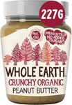 Whole Earth Organic Peanut Butter Crunchy 227 g (Pack of 6)