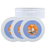 VENJELD Diamond Glass Cutting Disc - 3Pcs 75mm Diamond Saw Blade with 10mm Arbor for Glass Jade Crystal Wine Bottle Ceramic Tile Marble