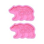 Sekacola Bear keychain Mold, 2 pack of Bears Chocolate Mold Kitchen Baking Mold Resin Mold Cake Decorating Moulds Gummy Sugarcraft Mold Chocolate Candy Cupcake Mold