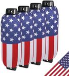 Boat Fender Covers | USA Flag Design | Several Size Options Available | 1, 2 & 4-Pack | 3mm Neoprene (4 Pack, 8" x 22")