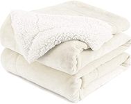 BRANDONN New Born Baby Blankets All Season Fluffy 2 Layered AC Wrapping Sheet Flannel and Sherpa Blanket for Baby Boys and Baby Girls, Toddlers 130 cm x 105 cm, (3-24 Months)…