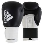 adidas Unisex's Boxing Gloves Men Women Kids Sparring Training Hybrid 100 6oz 8oz 10oz 12oz 14oz 16oz, Black, 16 oz