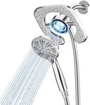 PRIMSOPH Shower Head Handheld Spray 10 Mode Spray Settings Magnetic Docking Detachable Showerhead Dual Rainfall Combo Automatically Switch Design High Presure Stainless Steel Hose Chrome