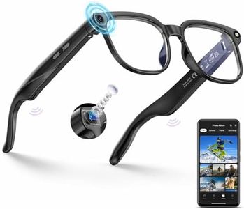 AI Smart Glasses with Camera and Bluetooth, 800W HD Anti-Shake Camera Glasses, 1080P Video Recording, Audio, Translation, GPT Assistant, 290 mAh, AI Glasses for Men Women with Meetings & Vlogging