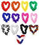 12 X FEATHER BOA 65G THICK HEN NIGHT ACCESSORY FANCY DRESS FLAPPER BOAS IN 10 COLOURS 1920'S BURLESQUE FEATHERS (WHITE)