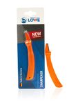 Original LÖWE Blade Sharpener - 0022 | Sharpener for Secateurs Industrial Scissors with Polyamide Handle for Sharpening The Blade | Made in Germany, Orange