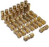 LTWFITTING 3/16-Inch OD Compression Union,Brass Compression Fitting(Pack of 30)