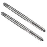 sourcing map Metric Machine Tap M3 x 0.5mm H2 High Speed Steel 3 Straight Flutes Screw Tapping Threading Machinist Repair DIY Tool 2pcs