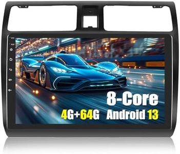 2024 Auometo 4+64G Android 13 Autoradio con CarPlay/Android/DSP per Suzuki Swift(2003-2010), 1280 * 720, 10.1" HD Schermo Navigatore GPS WiFi BT USB FM RDS Radio Mirror Link+32 band EQ