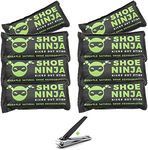 Charcoal Shoe Deodorizer Inserts - Shoe Odor Eliminator - Activated Charcoal Shoe Deodorizer Bags to Absorb Shoe Smell - Pack of 8 Shoe Smell Eliminator with Nail Clippers