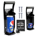 LKH Can Crusher & Bottle Opener - Soda Beer Can Crushers for Recycling, Wall Mounted with Soft Grip Handle, Built-in Tin Opener 2-in-1 Heavy Duty Tool for Bottles, Tins & More