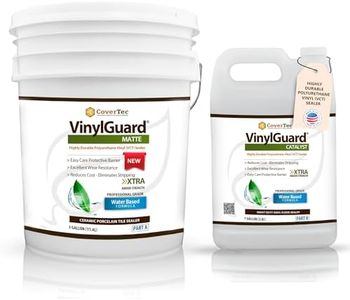 Vinyl Tile Sealer-VinylGuard Polyurethane Matte Sealer for LVT Tile, Terrazo & Rubber Floors 4 Gal