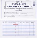 Larger Lines 20 Pack Checkbook Register, Check Registers for Personal Use, Blank Ledger Transaction Registers for Personal or Business Banking, Check Register Book Easy to Read, 24/25/26 Calendars