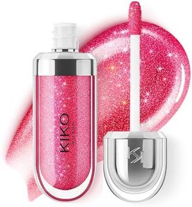 Kiko Milano 3D Hydra Lip Gloss – High Shine, Hydrating, Plumping, Non-Sticky, Moisturizing Lip Makeup – 10 Sparkling Strawberry – 6.5ml