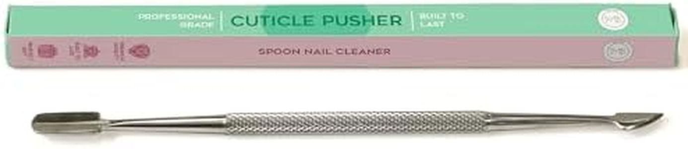 Malva Belle Cuticle Pusher & Spoon Nail Cleaner - Cuticle Remover & Under Nail Cleaner Tool - Stainless Steel Cuticle Pusher Tool - Nail Cleaner - For Women - Cuticle Care Kit