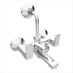 Johnson Nova Wall Mixer 2 in 1 with Bend Pipe | Space Saving | Provision for Hot & Cold Water| Versatile Faucet for Kitchens and Bathrooms| 10 Years Warranty