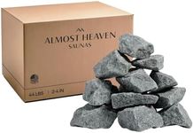Harvia Saunas Rocks for Electric Heater, Standard Size Sauna Stones to Increase Steam & Heat Distribution, Use in Wet or Dry Saunas, Olivine Diabase 5-10cm, Luxury Accessory for Saunas, 44lbs