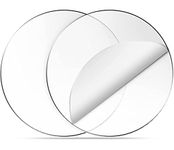 Ashani creation 3mm Thick 8 inch dia transparent acrylic glass round circle disk sheet board for diy art and craft school office project glass painting Round Plexiglass Sheet, 8 Inch Diameter Clear Acrylic Circle, Round Cake Disk Acrylic Sheet, Plexiglass Table Top, Round Acrylic(3 mm 8 inch Dia 2 pcs)