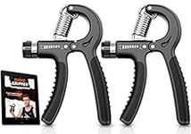 2 Grip Strengtheners – 5-60 kg Adjustable Hand Exercisers Forearm Strengtheners for Improved Strength & Grip Rehabilitation Exerciser for Strong Hands Wrists Arms