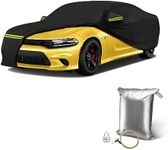 SaSupfe Waterproof Car Cover for Dodge Charger All-Weather Protection, Hail, UV, and Dust Resistant,with Zipper Door