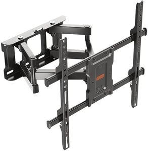 RICOO TV Wandhalterung Schwenkbar für 32-65 Zoll Fernseher Halterung Neigbar Schwenkarm S7244 Fernsehhalterung für Wand Flach Smart OLED Curved Wand-Halter Fernseh-Arm bis 50 Kg & VESA 400x400 mm