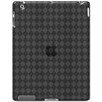 Amzer AMZ90784 Luxe Argyle High Gloss TPU Soft Gel Skin Case for Apple Ipad 2 (Gray)