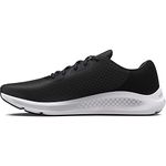 Under Armour Men's Charged Pursuit 3 Running Shoe, Black/White, 10