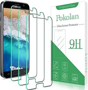 Pokolan [3-Pack] Screen Protector for Samsung Galaxy S7 Tempered Glass, 9H Hardness, Anti Scratch, Bubbles Free, Case Friendly