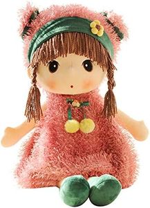 Plush Baby Doll Girl with Clothes, 17.7 Sweetheart Rag Doll Cozy Cuddle Soft Baby Doll for Kids Babies,Plush Stuffed Toy with Hat Skirt Plush Toy Baby Girls Sleeping Partner Doll Xmas Birthday Gift