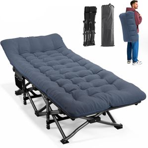 ATORPOK Camp Bed – Portable Folding Cot, Blue