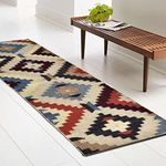 DECORDEC Turkish Kilim Runner Rug Long & Reversible for Home/Kitchen/Living Area/Bedside Carpet (1.5 x 5)