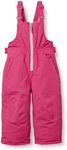 Amazon Essentials Big Girls' Water-Resistant Snow Bib, Raspberry Pink, Medium