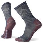 Smartwool Hike Classic Edition Light Cushion Mountain Pattern Crew Socks, DEEP NAVY, Medium