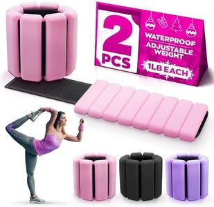 Pilates Ankle Weights 2 Lbs/1Lb Each - Ankle and Wrist Weights for Women Weighted Bangles Leg Weights for Women Arm Weights for Walking Wrist Weight - Pilates Weights Wrist and Ankle Weights for Women