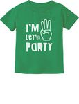 I'm Three 3rd Birthday Shirt Gifts for 3 Year Old Boy Girl Toddler Kids T-Shirt 4T Green